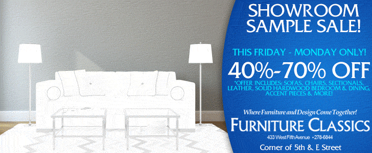 floor sample sale - furniture classics - anchorage | nearsay